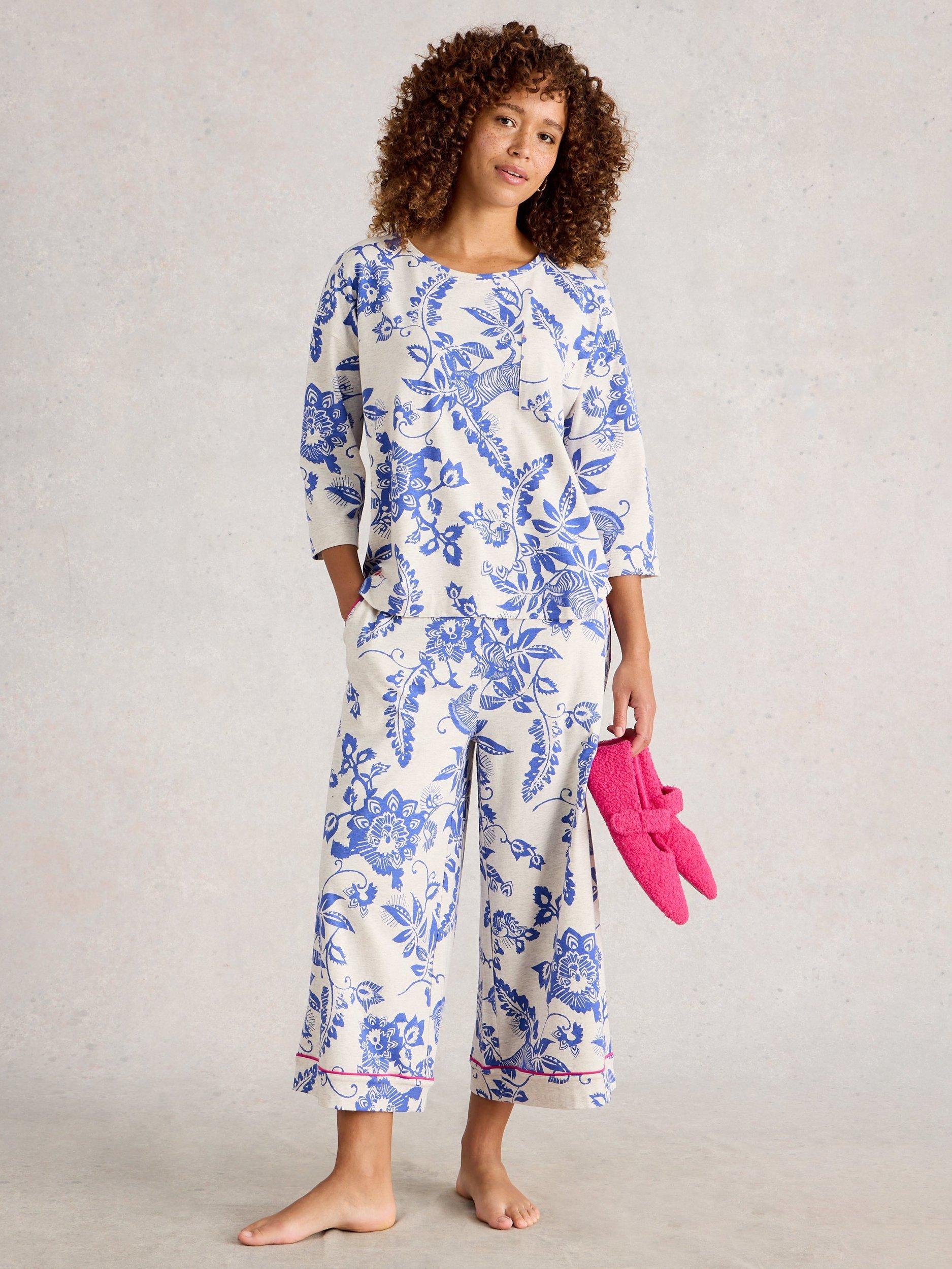 Product image 1 of 11, which shows White Stuff Mia Organic Cotton 3/4 Sleeve Shirt, Natural/Multi, L