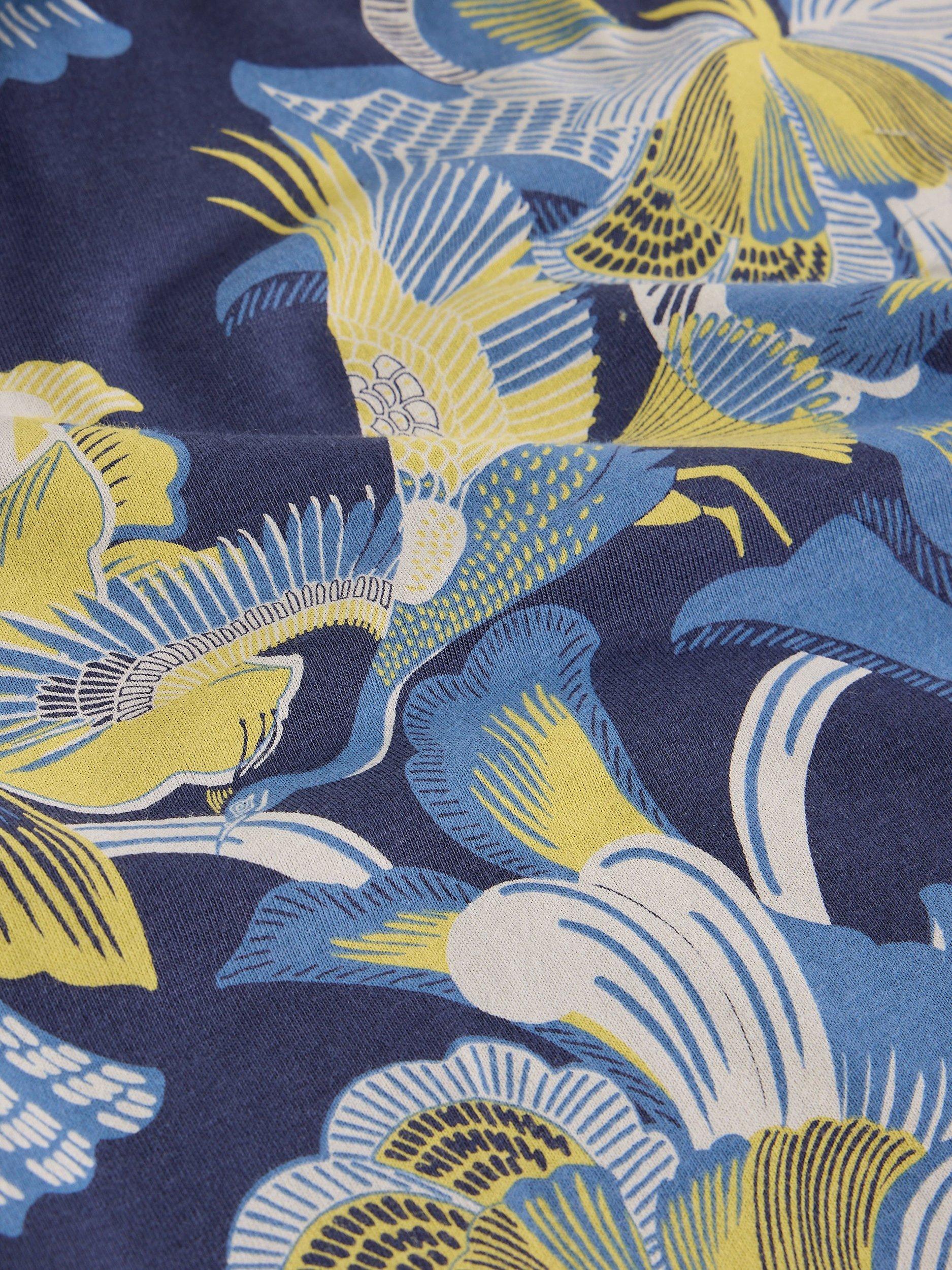 Product image 6 of 6, which shows White Stuff Eva Round Neck Floral Print Midi Nightie , Multi, XS