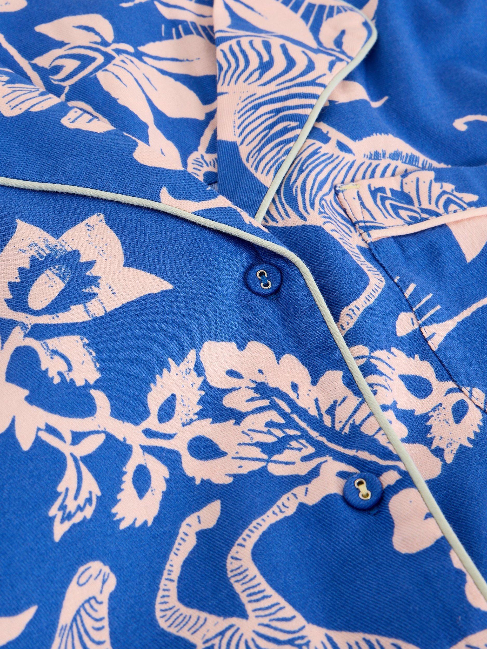 Product image 6 of 6, which shows White Stuff Nina Floral Nightshirt, Blue/Multi, S