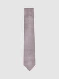 Reiss Bernardo Silk Tie, Soft Pink