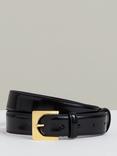 Reiss Belinda Hardware Buckle Leather Belt, Black