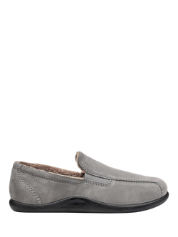 Hotter Relax Suede Slippers, Urban Grey