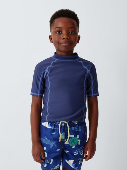 John Lewis Kids' Rash Vest, Navy, Navy