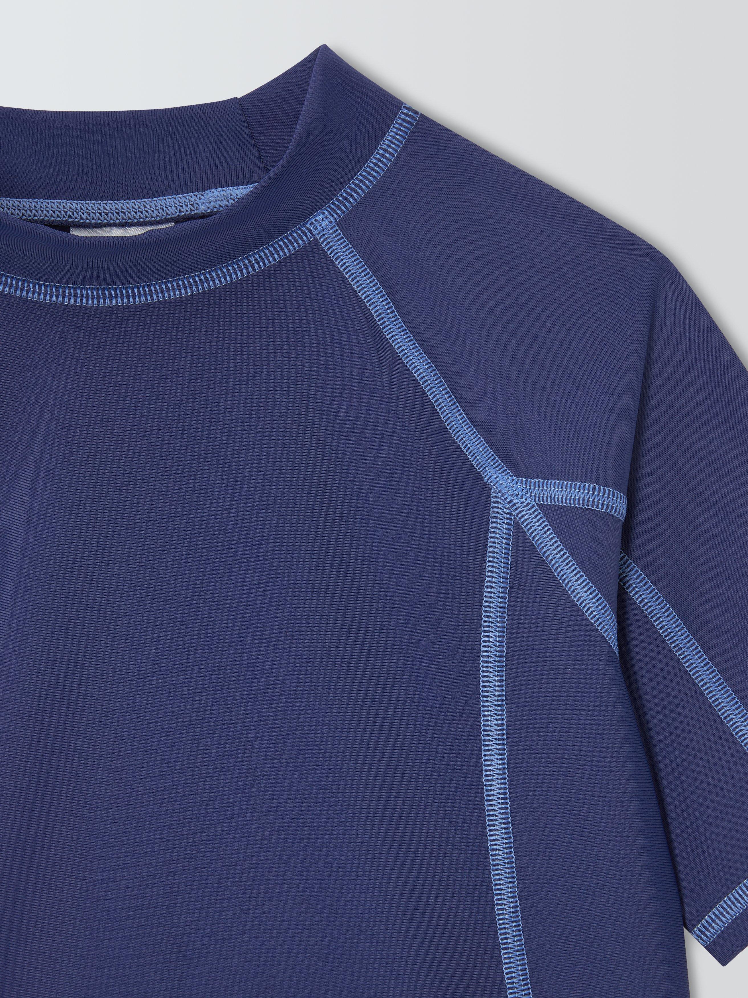 Product image 3 of 3, which shows John Lewis Kids' Rash Vest, Navy, 3 years