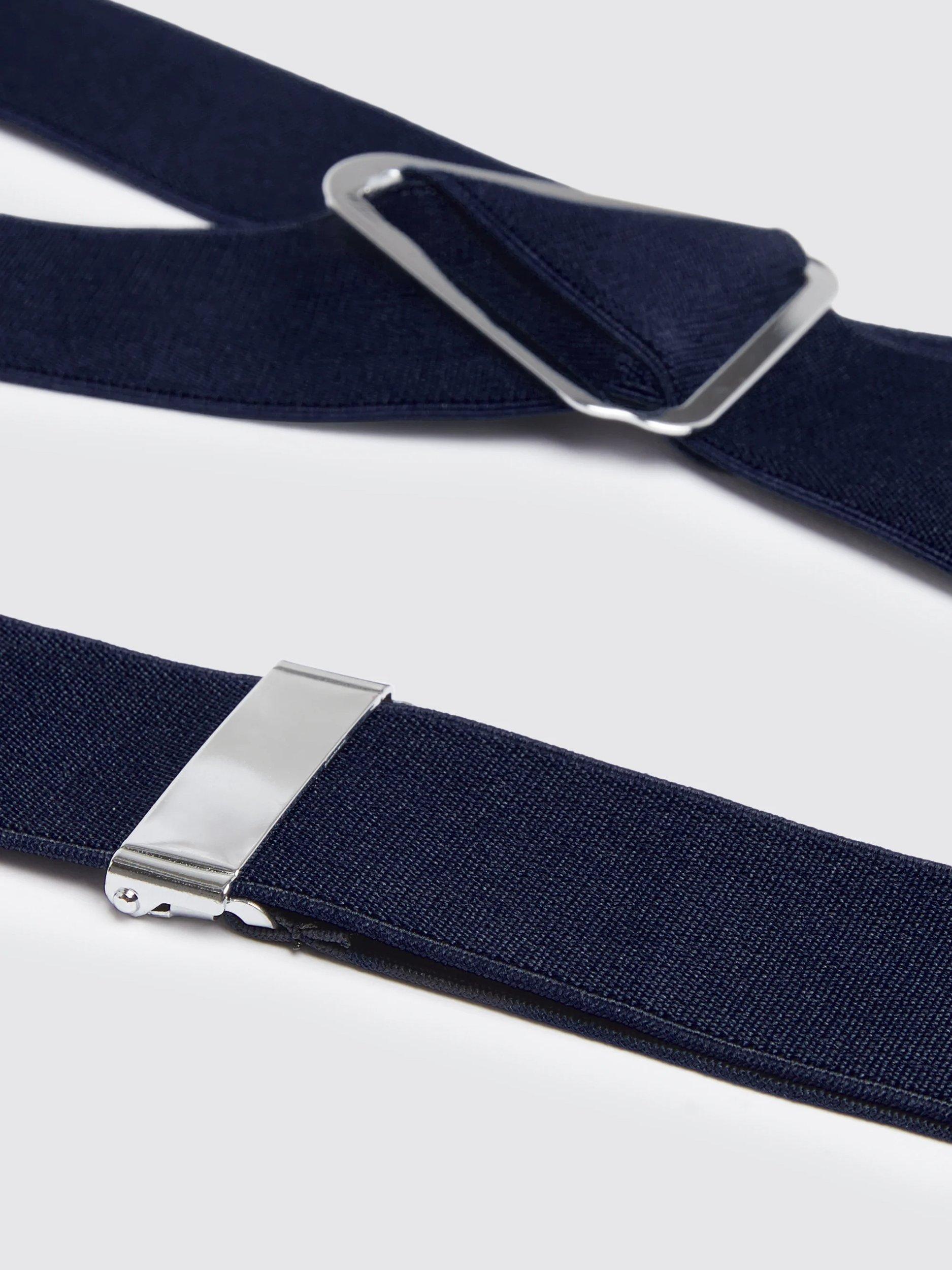 Product image 2 of 2, which shows Moss Adjustable Clip-On Braces, Blue
