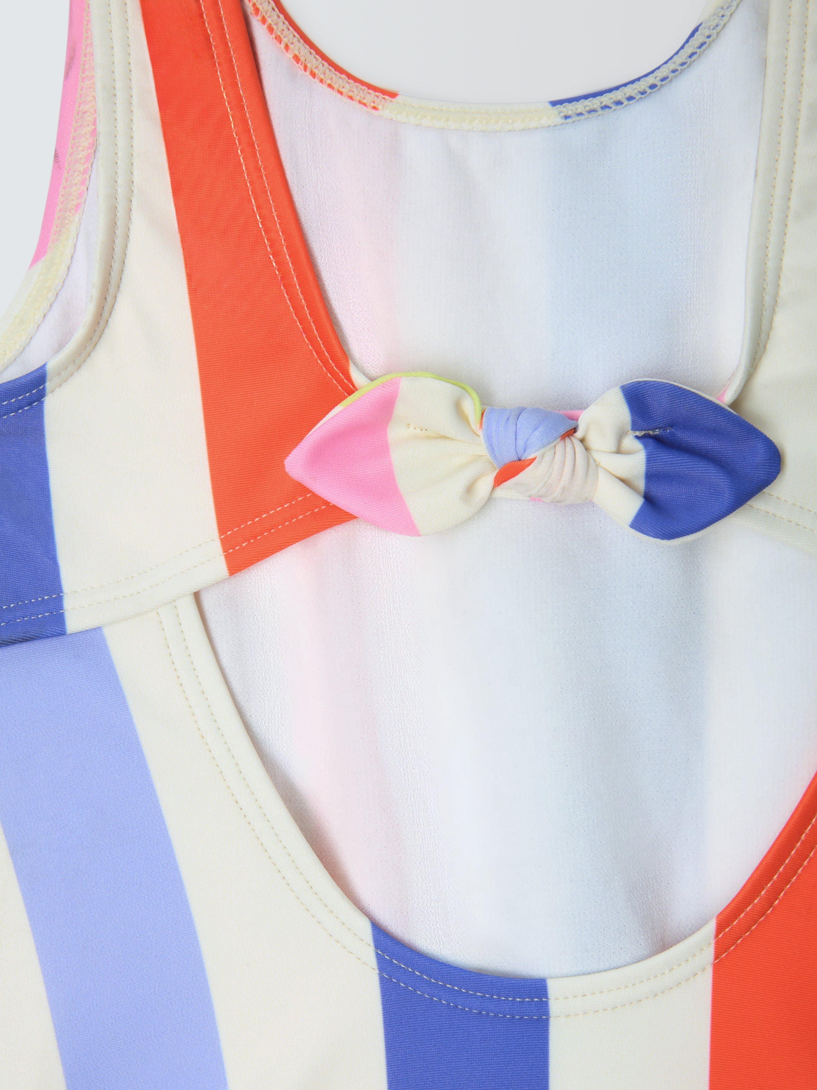 Product image 3 of 3, which shows John Lewis Kids' Stripe Swimsuit, Multi, 3 years
