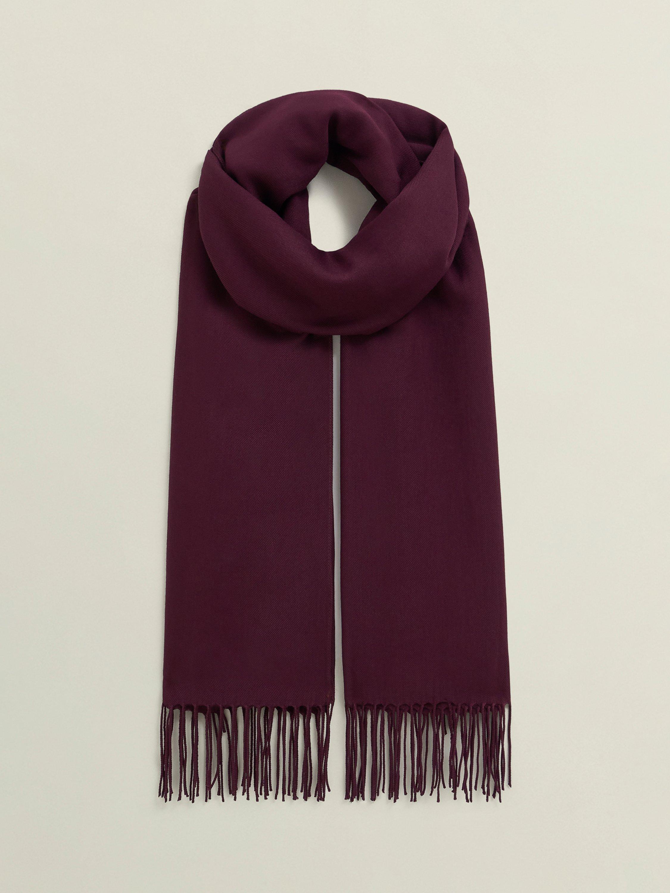 Product image 1 of 3, which shows Hobbs Matilda Scarf, Onyx Red