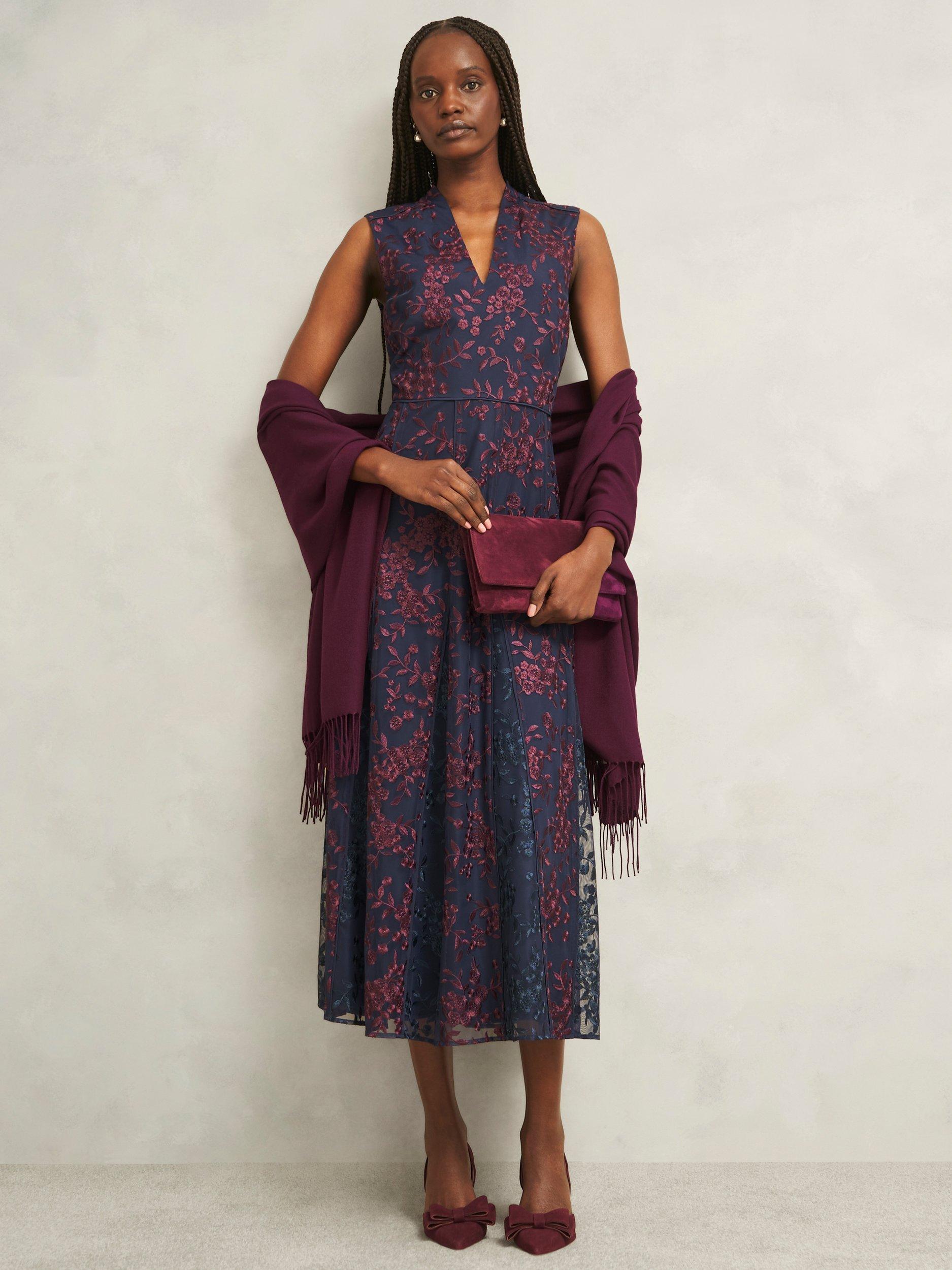 Hobbs Matilda Scarf, Onyx Red