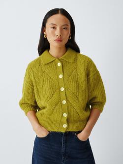 AND/OR Bonnie Wool Rich Cardigan, Green