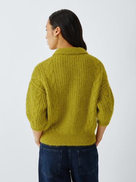 AND/OR Bonnie Wool Rich Cardigan - view 2, Green