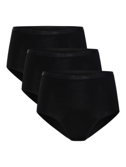 Modibodi Classic Period Full Briefs, Light Absorbency, Black, Black