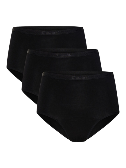 Modibodi Classic Period Full Briefs, Light Absorbency, Black, Black