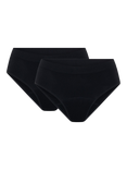 Modibodi Soft Stretch Seamless Bikini Period Knickers, Moderate Absorbency, Pack of 2, Black