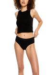 Modibodi Soft Stretch Seamless Bikini Period Knickers, Moderate Absorbency, Pack of 2, Black