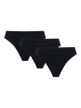 Modibodi Soft Stretch Seamless Period Thongs, Pack of 3, Black