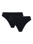 Modibodi Soft Stretch Seamless Period Thong, Light Absorbency, Pack of 2, Black