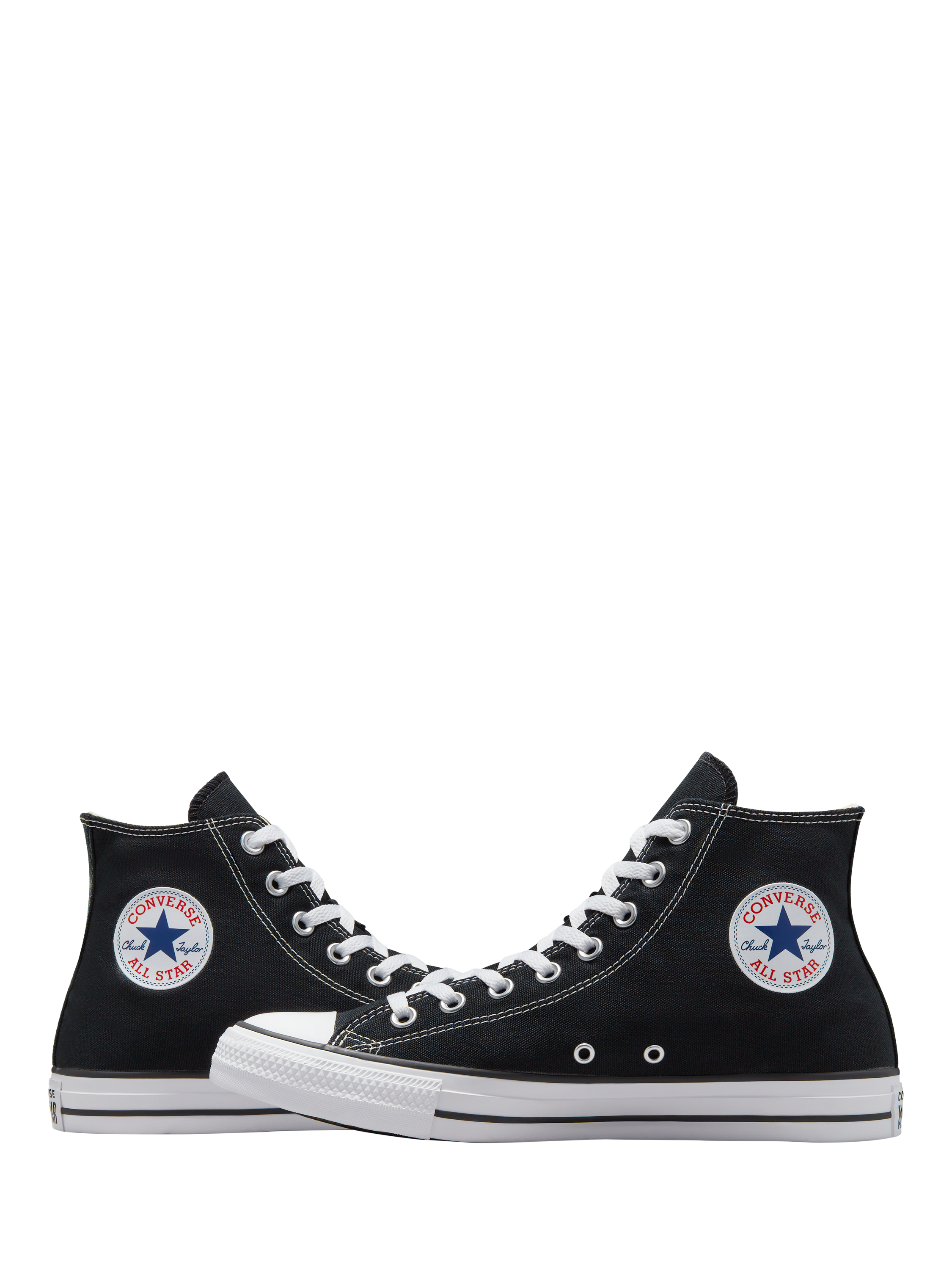 Product image 2 of 4, which shows Converse Chuck Taylor All Star Canvas Hi-Top Trainers, Black, 4
