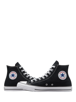 Converse Chuck Taylor All Star Canvas Hi-Top Trainers, Black - view 2, Black