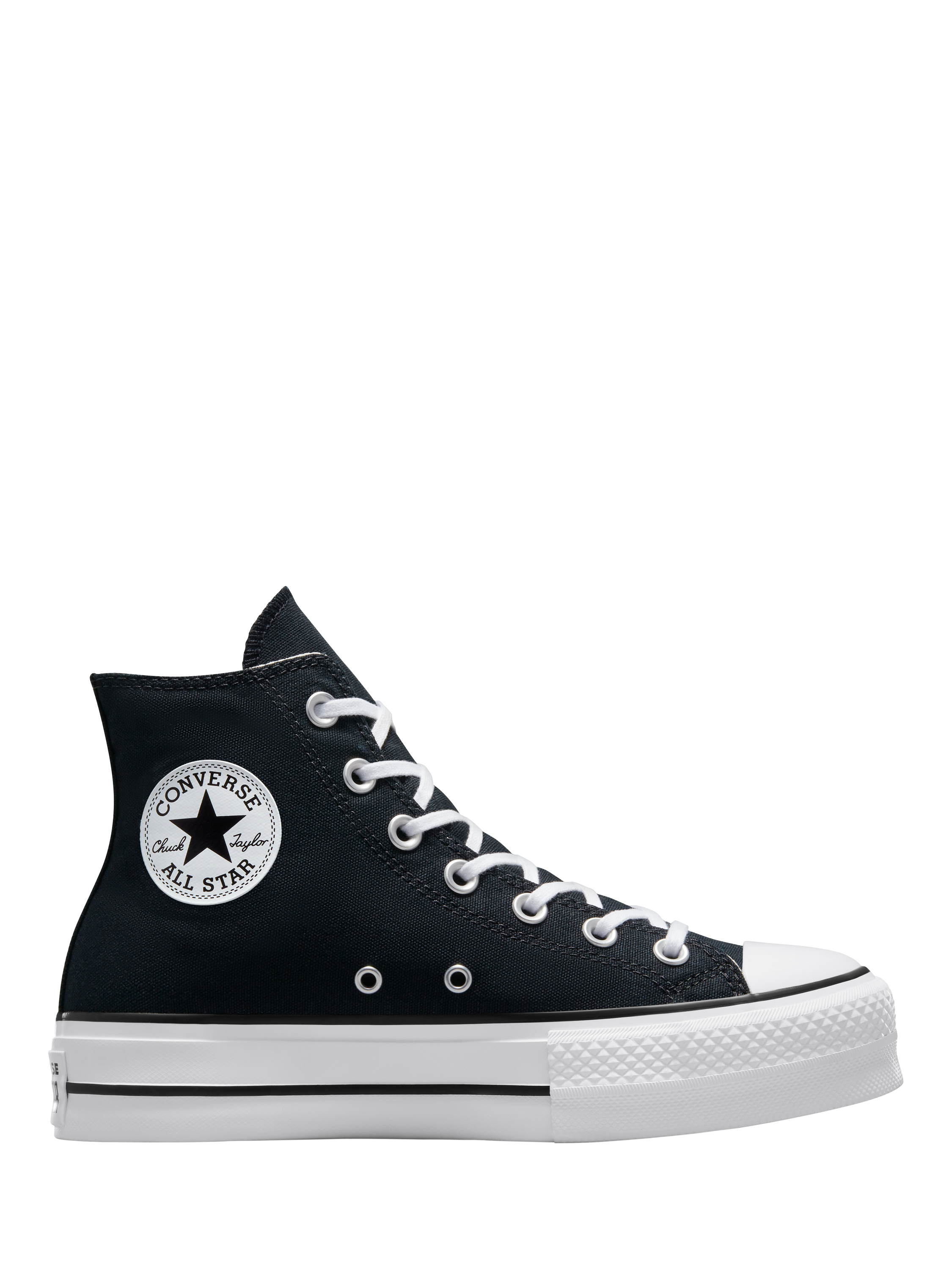 Converse Chuck Taylor All Star Lift Platform Hi-Top Trainers, Black