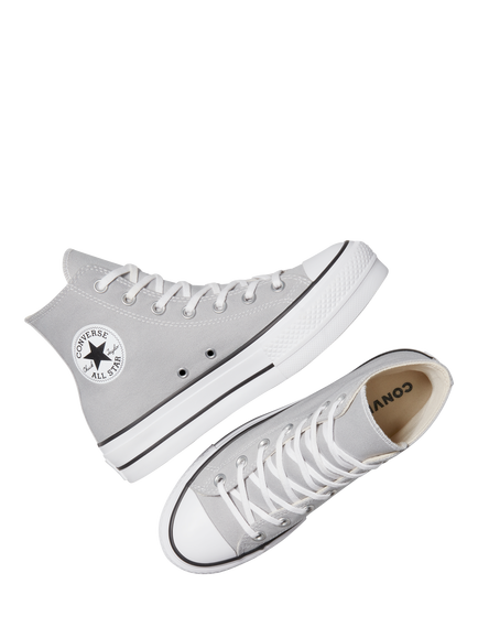 Converse Chuck Taylor All Star Lift Hi-Top Trainers, Grey - view 2, Grey