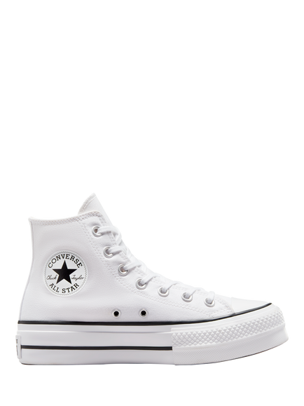 Converse Chuck Taylor All Star Lift Hi-Top Trainers, White, White