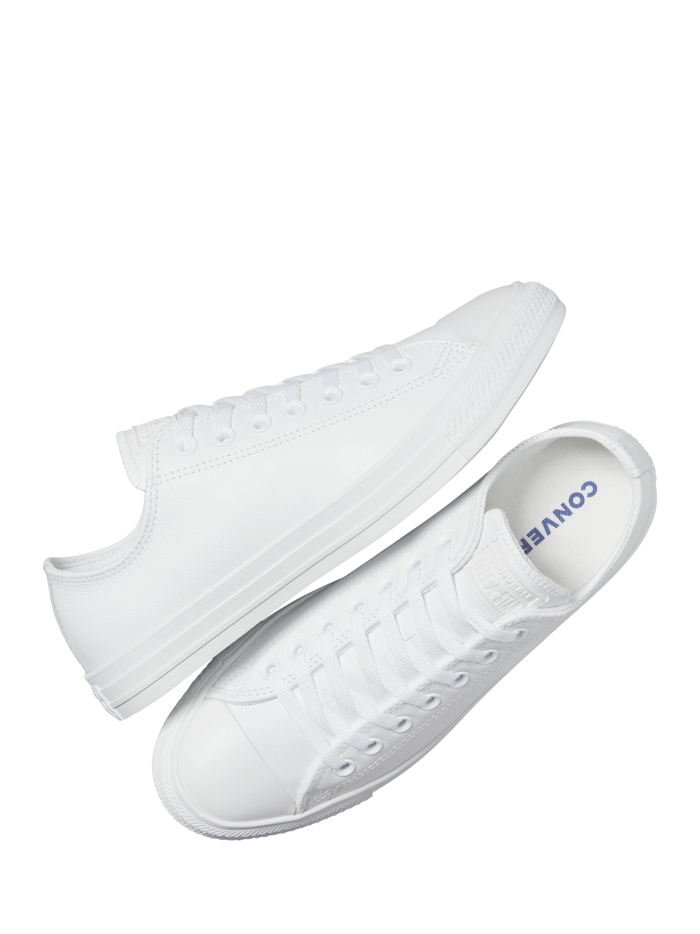 Product image 2 of 4, which shows Converse Chuck Taylor All Star Leather Trainers, White, 4