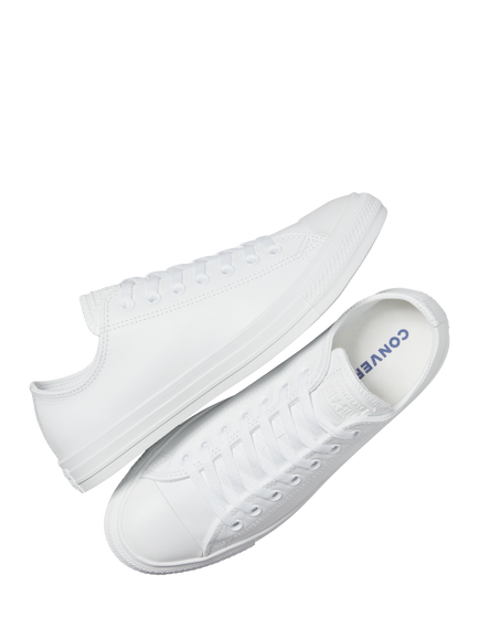 Converse Chuck Taylor All Star Leather Trainers, White - view 2, White