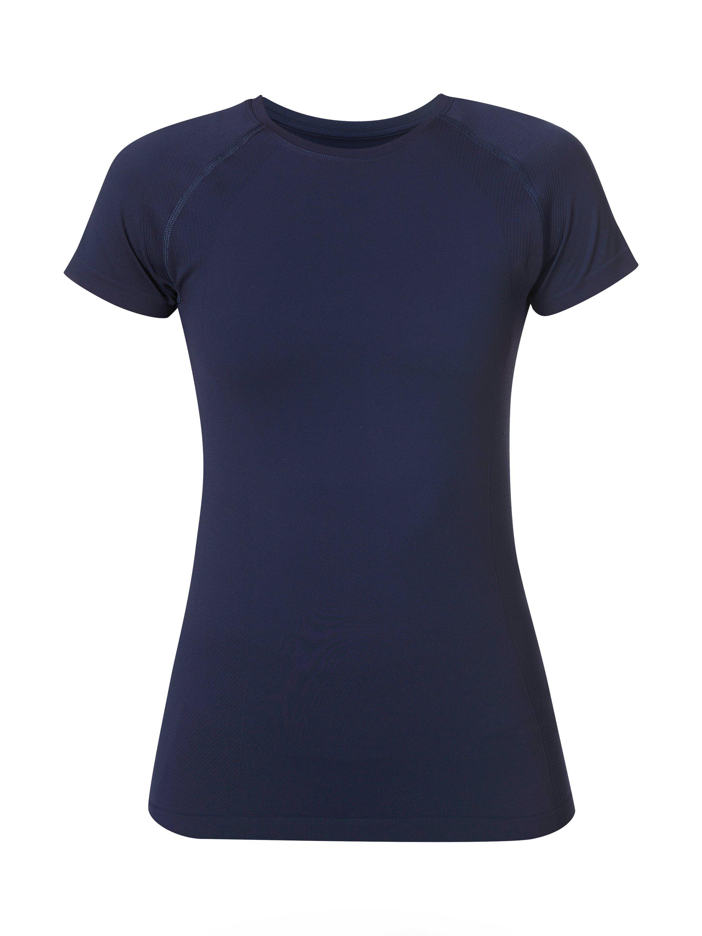 Product image 7 of 7, which shows Sweaty Betty Athlete Seamless T-Shirt, Navy Blue, XXS