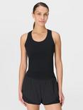 Sweaty Betty Athlete Crop V-Neck Seamless Workout Tank Top, Black