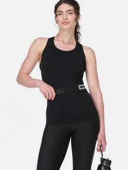 Sweaty Betty Athlete Seamless Workout Tank Top - view 2, Black