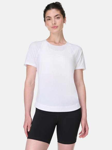 Sweaty Betty Short Sleeve Round Neck T-Shirt, White