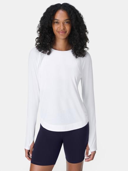 Sweaty Betty Long Sleeve Run Top, White