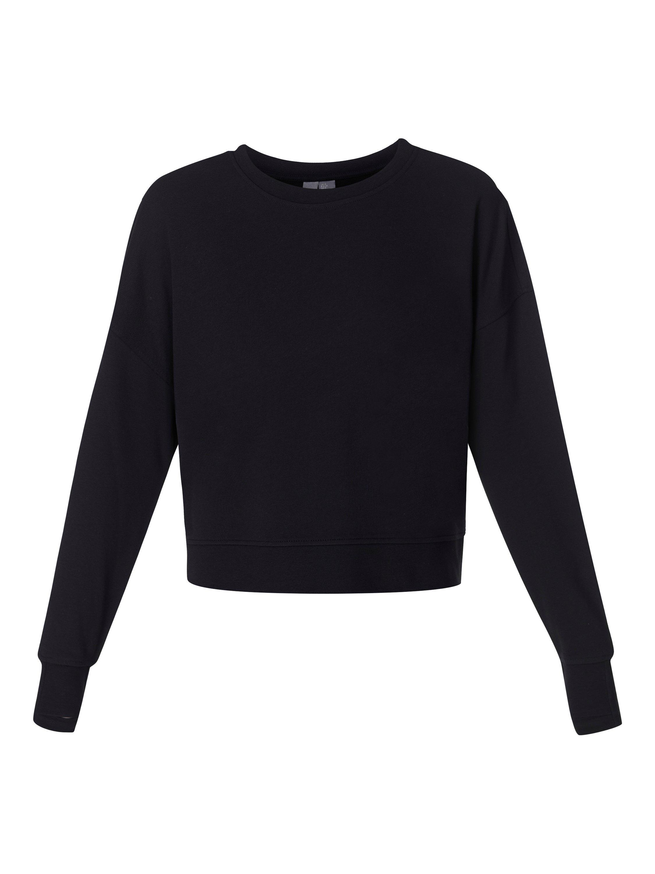 Product image 6 of 6, which shows Sweaty Betty After Class Crop Sweatshirt, Black, XXS