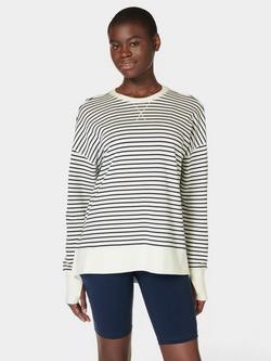Sweaty Betty After Class Longline Sweatshirt, Lily White