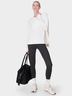 Sweaty Betty Cotton Blend Round Neck Jumper - view 2, Lily White