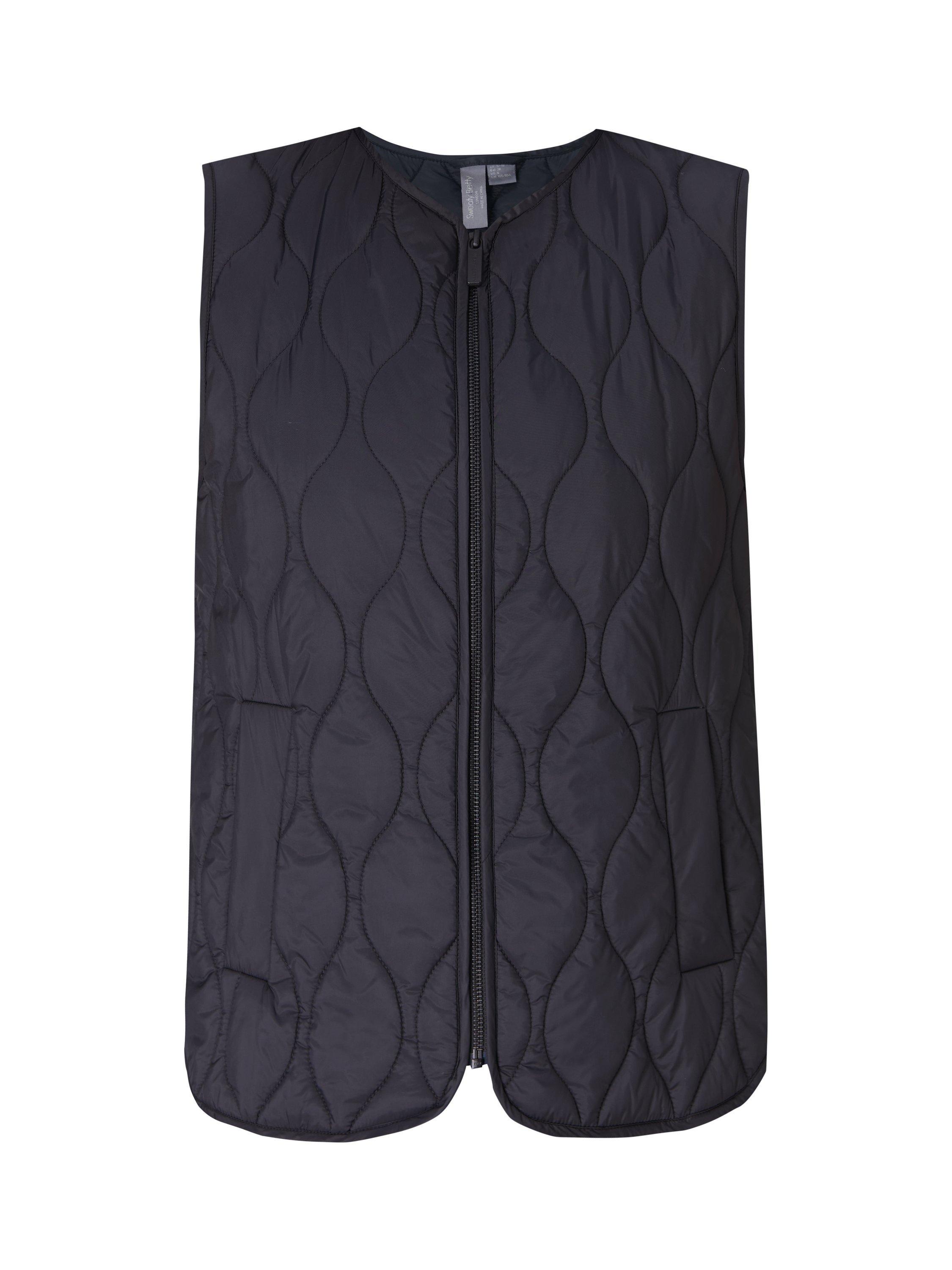 Product image 8 of 8, which shows Sweaty Betty Lightweight Quilted Gilet, Black, XXS