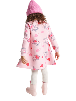 Brand Threads Kids' Cotton Blend Peppa Pig Dress, Pink - view 2, Pink