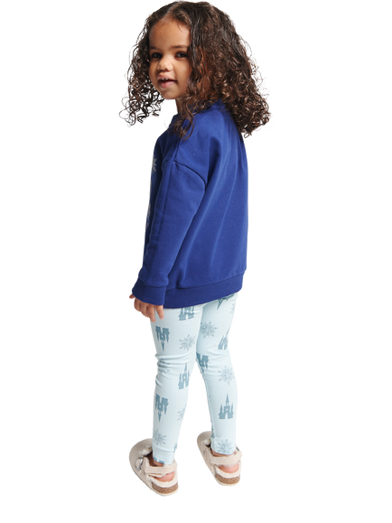 Brand Threads Kids' Disney Frozen Top and Leggings Set, Blue - view 2, Blue