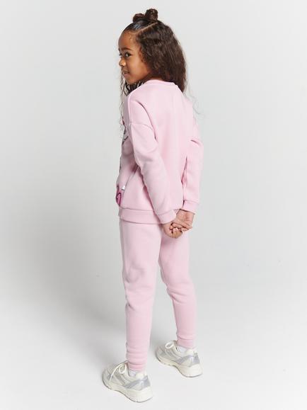Brand Threads Kids' Cotton Blend Hello Kitty Joggers, Pink - view 2, Pink