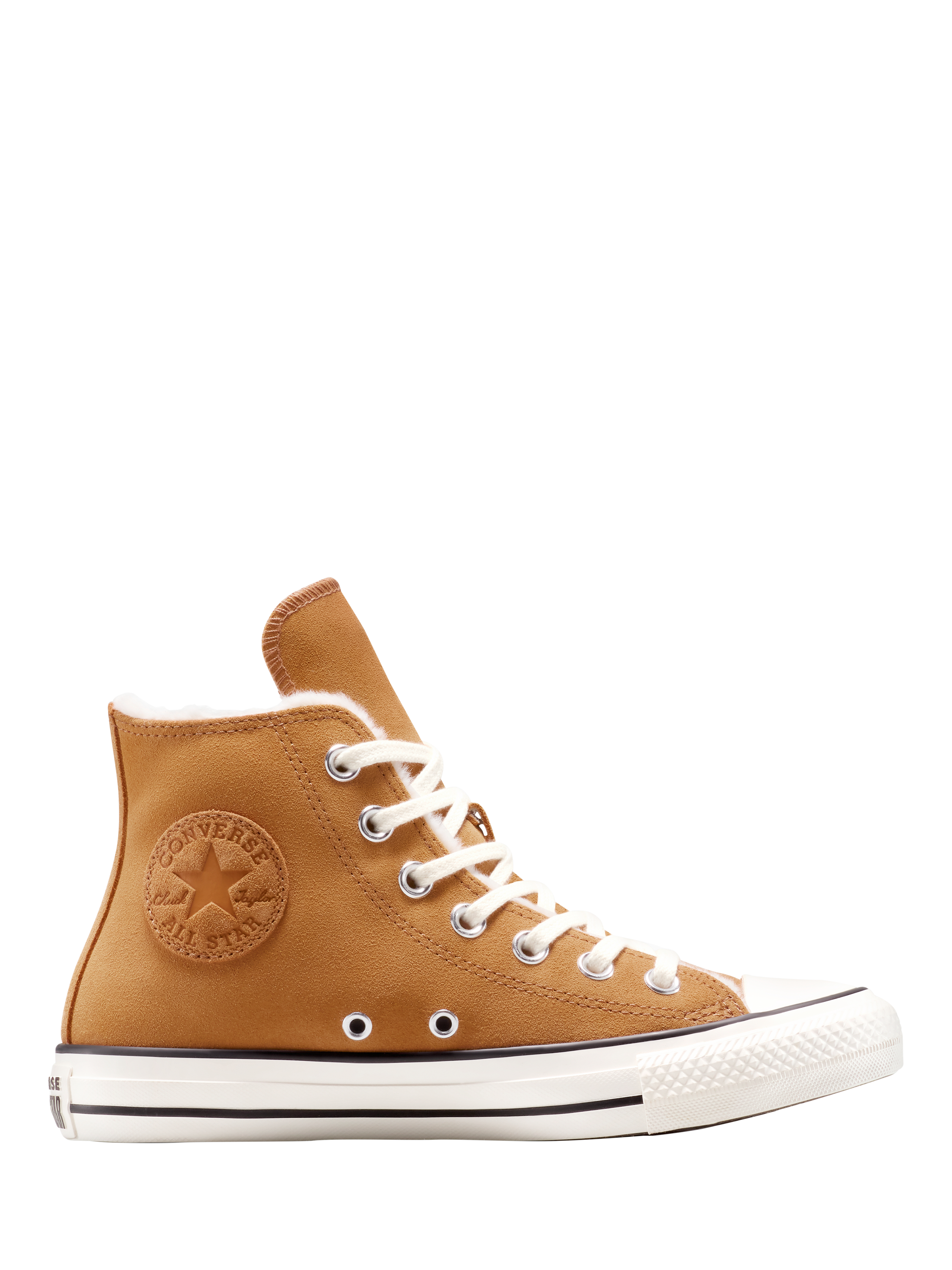 Converse Chuck Taylor All Star Suede Hi-Top Trainers, Tan