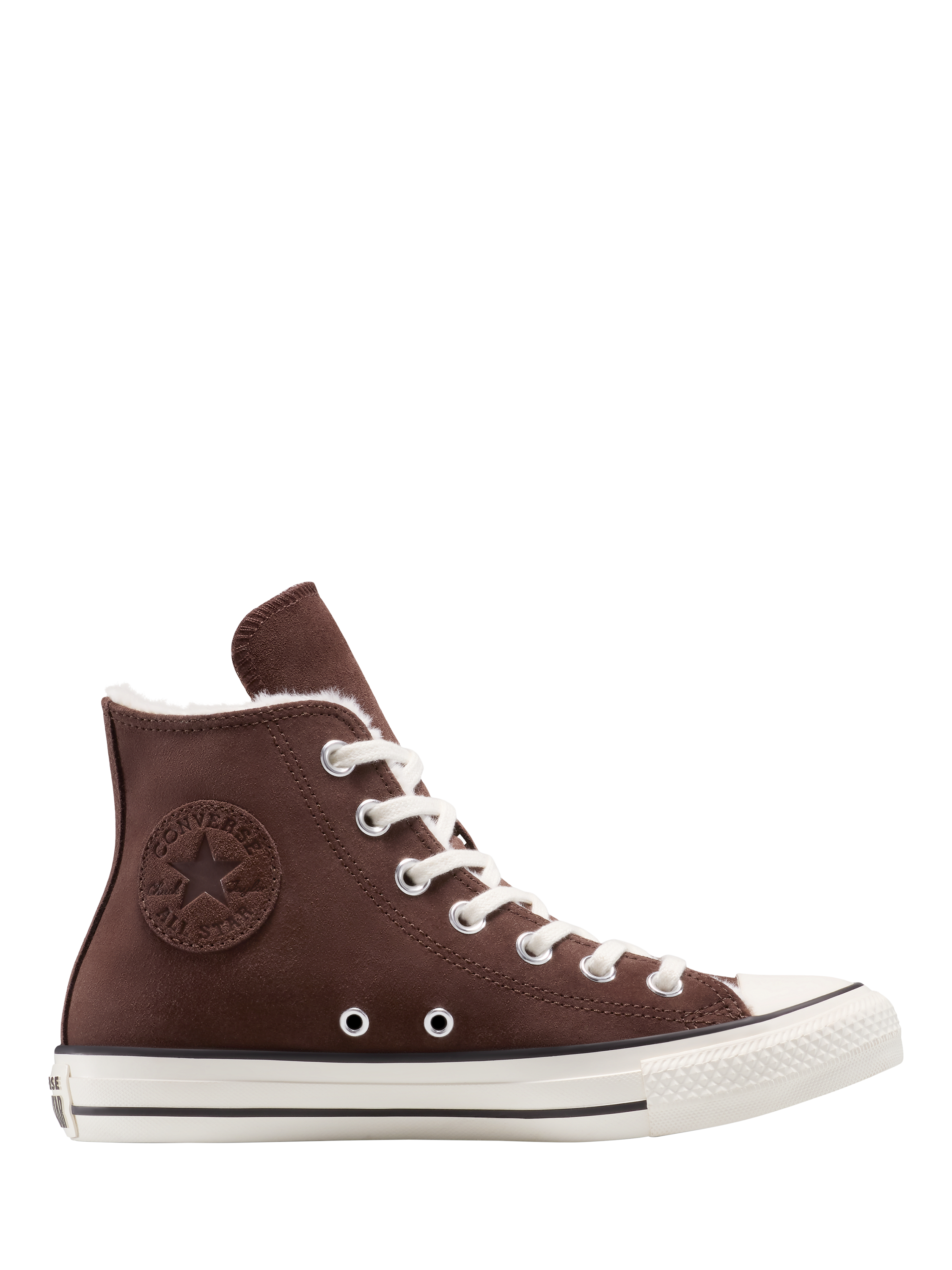 Converse Chuck Taylor All Star Suede Hi-Top Trainers, Fudge