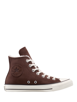 Converse Chuck Taylor All Star Suede Hi-Top Trainers, Fudge, Fudge