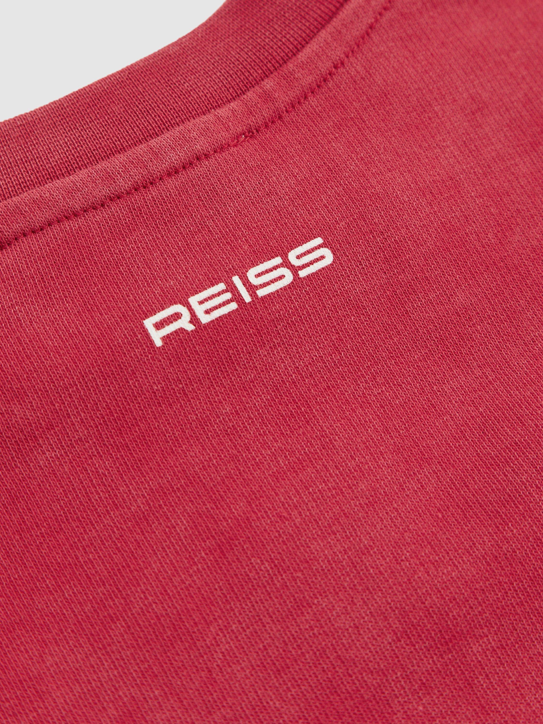 Product image 2 of 5, which shows Reiss Kids' Clark Jumper, Red, 11-12 years