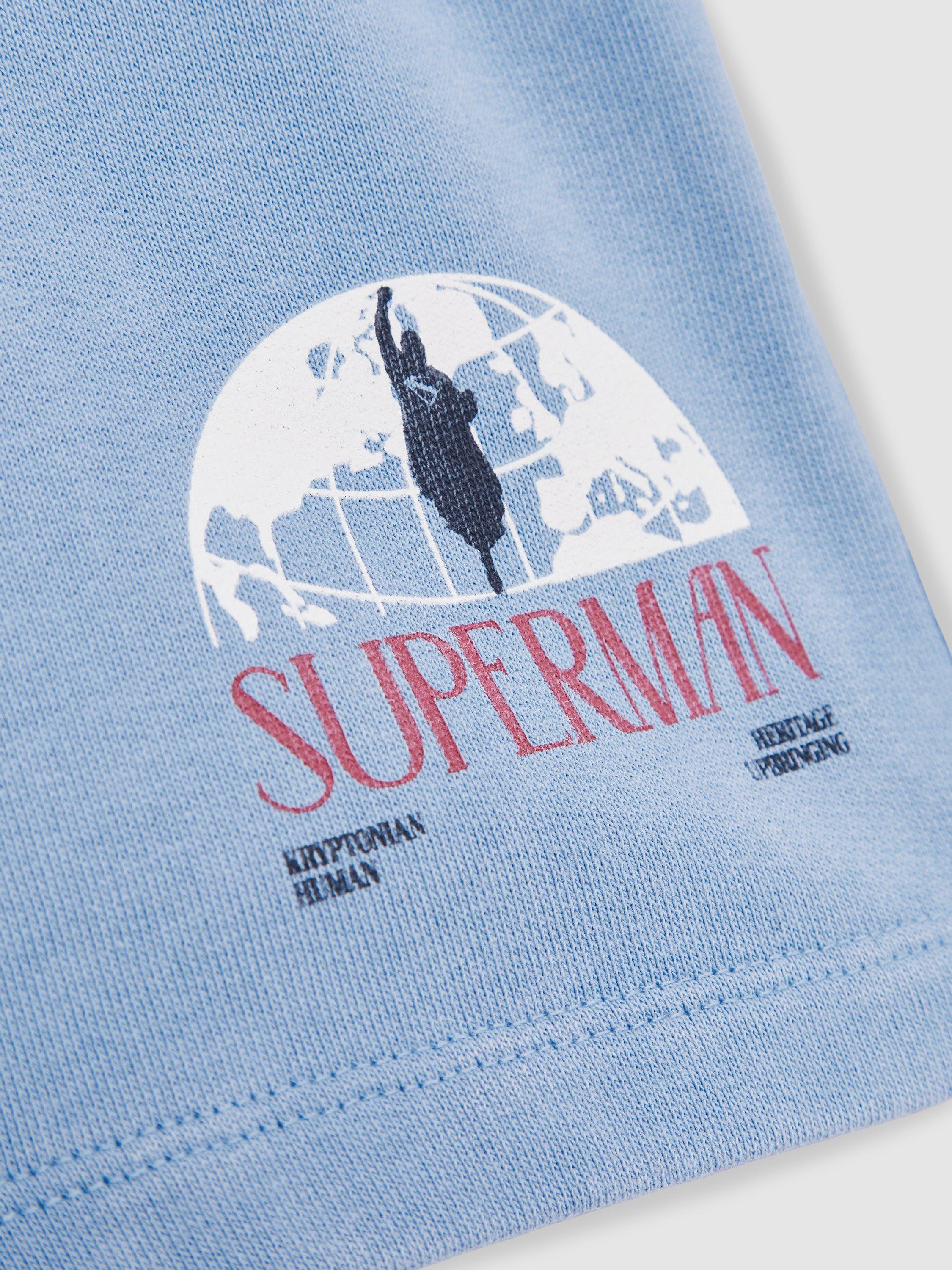 Product image 3 of 5, which shows Reiss Kids' Superman Shorts, Light Blue, 4-5 years