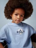 Reiss Kids' Metropolis Cotton Short Sleeved T-Shirt, Light Blue
