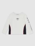 Reiss Kids' Star Long Sleeve T-Shirt, White