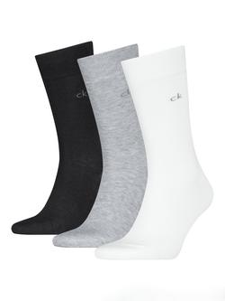 Cavlin Klein Classic Socks, Pack of 3, Black/Multi, Black/Multi
