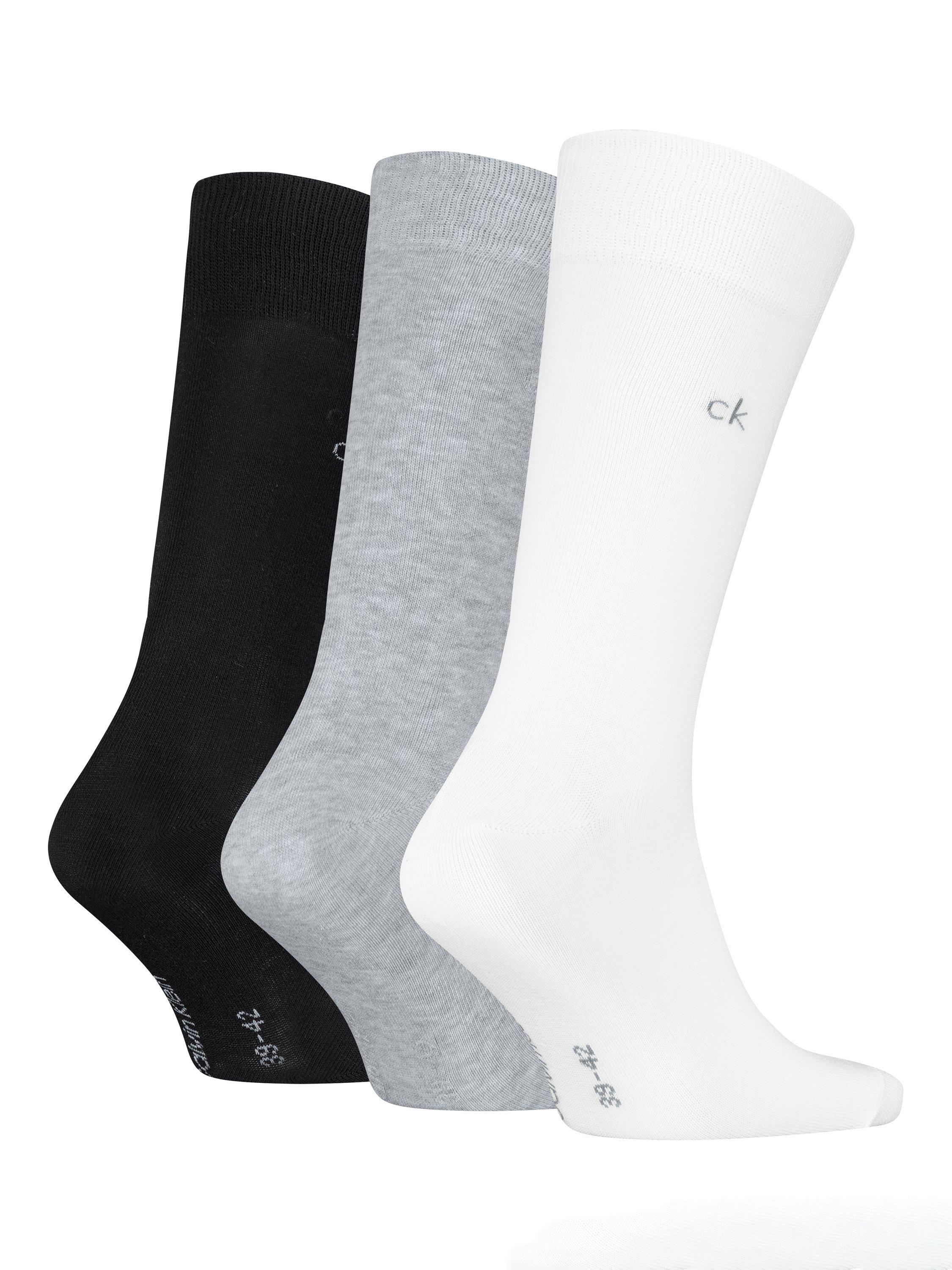 Product image 2 of 2, which shows Cavlin Klein Classic Socks, Pack of 3, Black/Multi, S-M