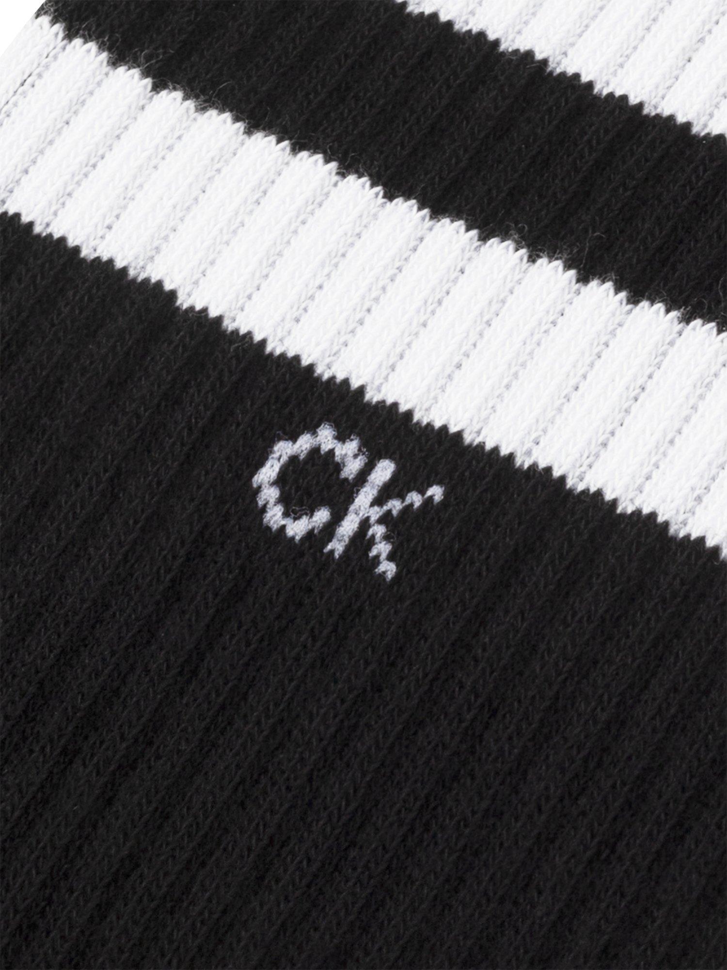 Product image 2 of 2, which shows Calvin Klein Crew Socks, Pack of 2, Black, S-M