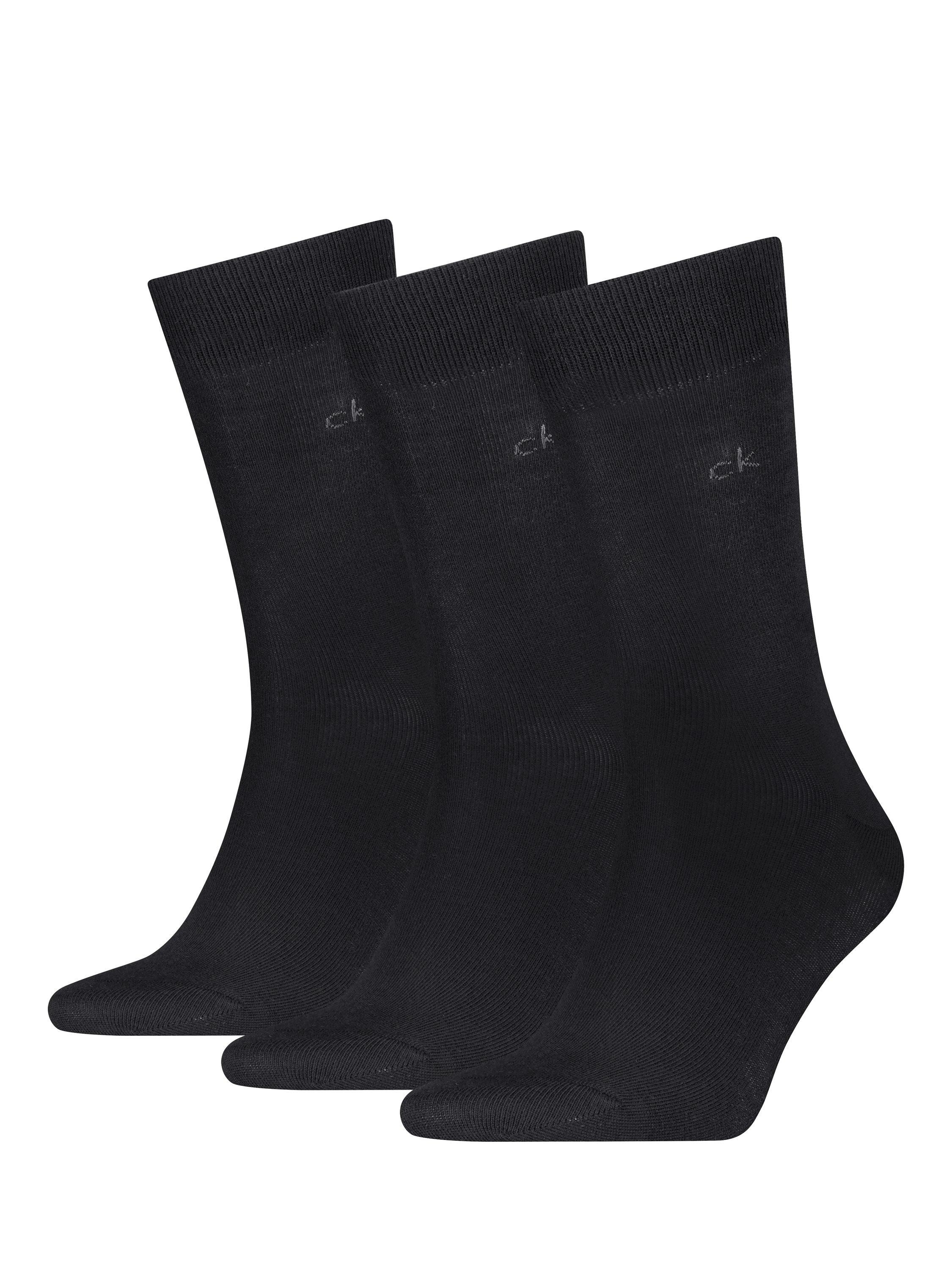 Product image 1 of 2, which shows Cavlin Klein Classic Socks, Pack of 3, Black, S-M